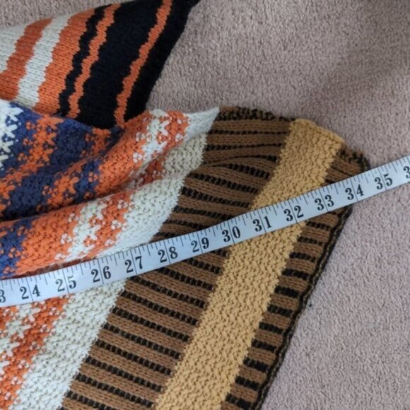 RVCA Nature X Industry Aztec Western Boho Festival 70s Hippie Gypsy Cape OS - Picture 5 of 6